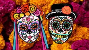 Mexican Day of the Dead Sugar Skull Masks